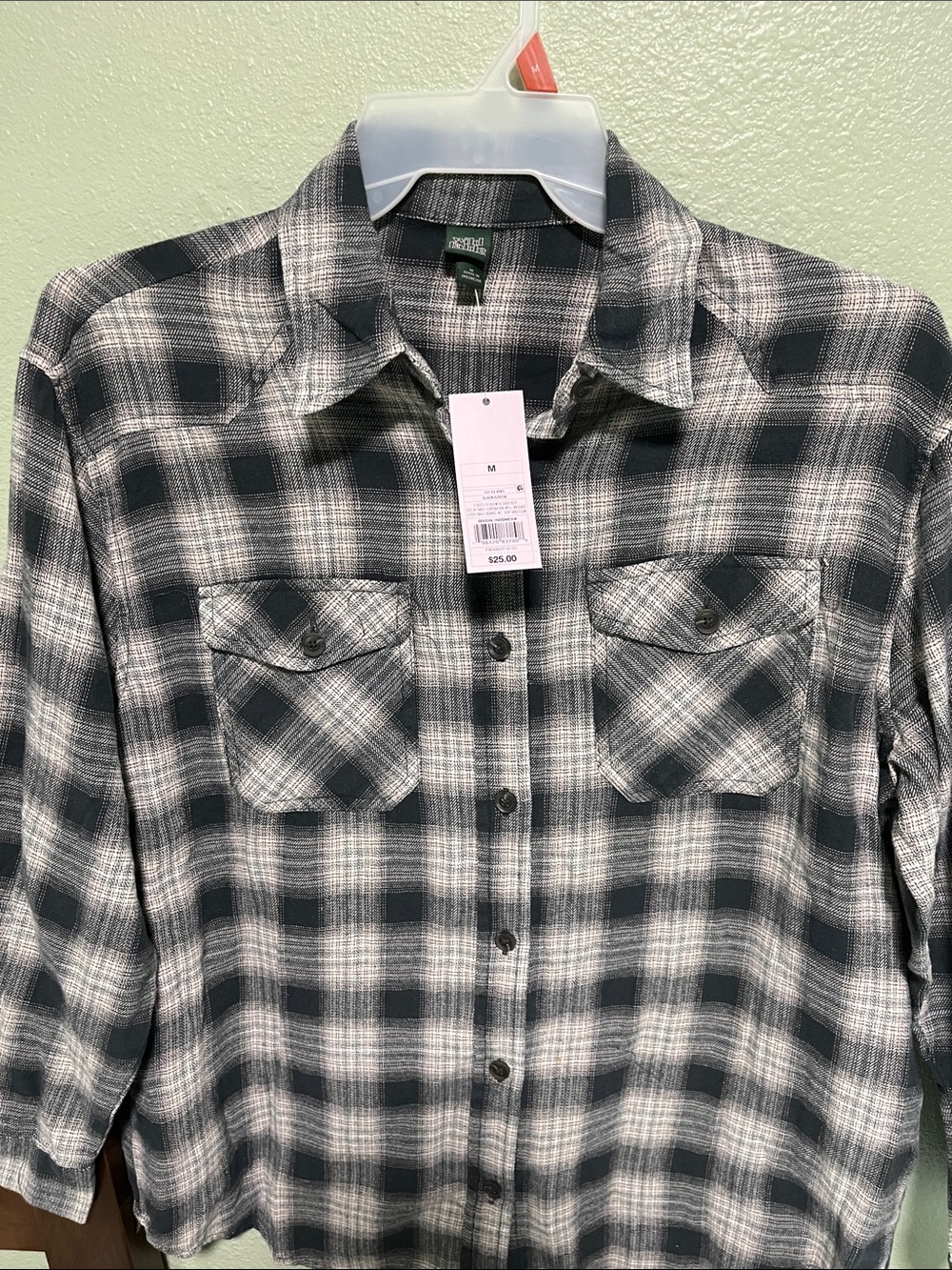 wild fable Black and White Plaid Button-Down Shirt